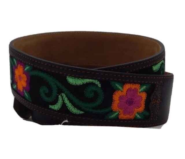 Justin LAS FLORES Taper Leather Belt Size 34 C21123 NWT List