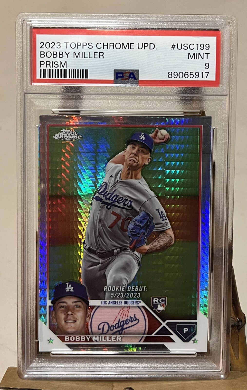 Topps Refractor 2023 Topps Chrome Update Series - Rookie Debut Bobby Miller #USC199 ...