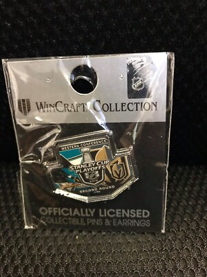 2018 Second Round Playoffs Nhl Pin San Jose Sharks Vs Las Vegas Golden Knights