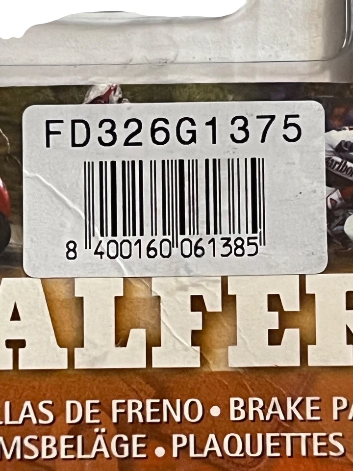 Pastillas de freno delanteras Galfer 1375 Performance/Track Day FD326G1375 Foto 3 de 4