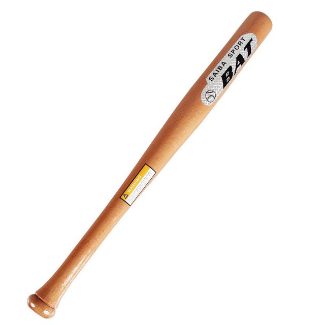 25" Solid Wood Baseball Bat Wooden Softball Bat Racket Sport Maple Ash