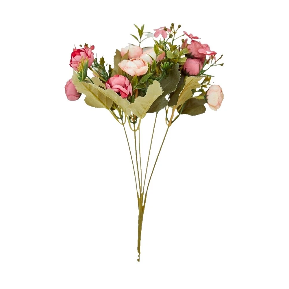 Decoración Floral Multicolor Poliéster