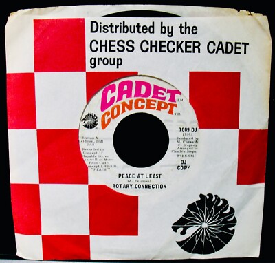 ROTARY CONNECTION: Peace At Last & Silent Night~Psych Soul DJ 45~CADET #7009 DJ