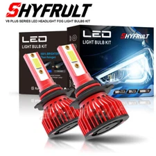 2x ZonCar 9006 / HB4 LED Headlight Bulbs L Beam Fog Light 6500K White 15000LM ZC