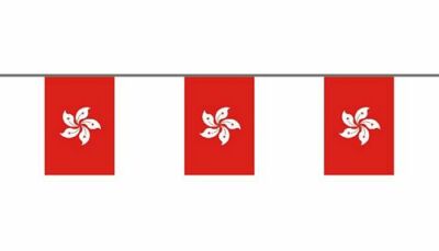 Fahnenkette Hong Kong 6 m Fahne Flagge Flaggenkette