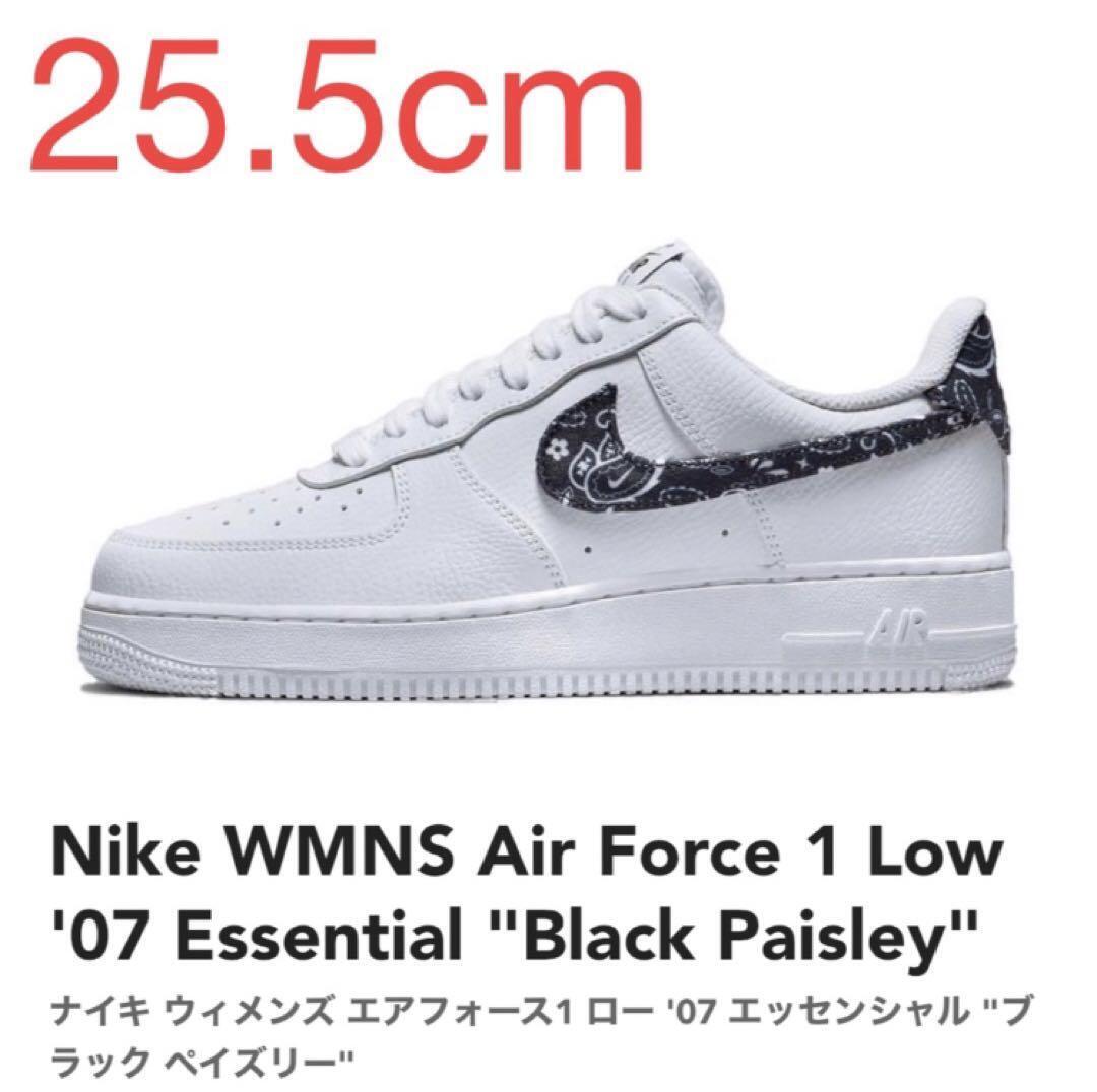 Nike WMNS Air Force 1 Low '07 Essential Black Paisley US7.5W Nike WMNS Air Force 1 Low '07 Essential Black Paisley US7.5W