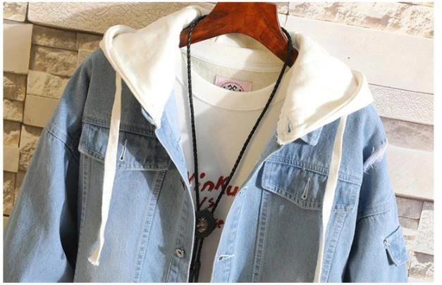 VETEMENTS My Hero Academia Cosplay Anime Cappuccio Jeans Giacca Coat Hoodie Hooded Jacket