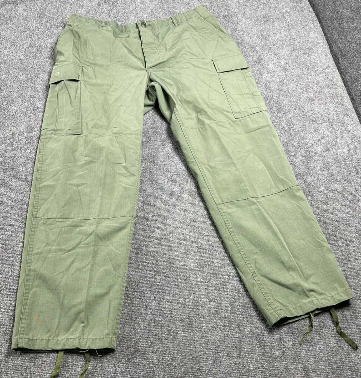 Propper Men's Green Cargo Drawstings Button Fly Pants Size XL