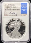 2021 TYPE 1 PROOF AMERICAN SILVER EAGLE NGC PF 70 ULTRA CAMEO MOY HAND-SIGNED