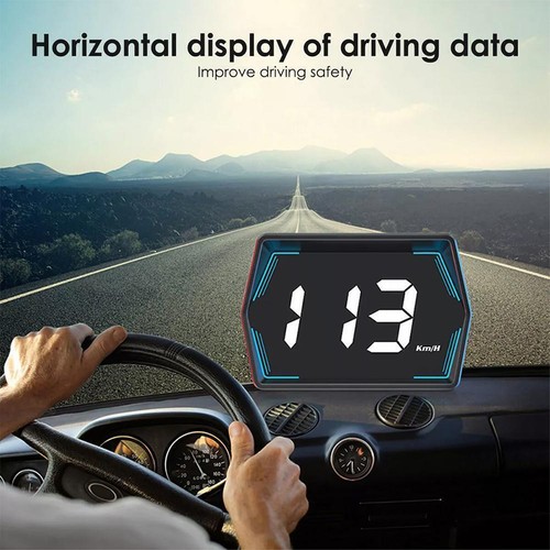 Digital Car HUD GPS Speedometer Head Up Display MPH Alarm Overspeed D6C3 W0A3 - Picture 11 of 23