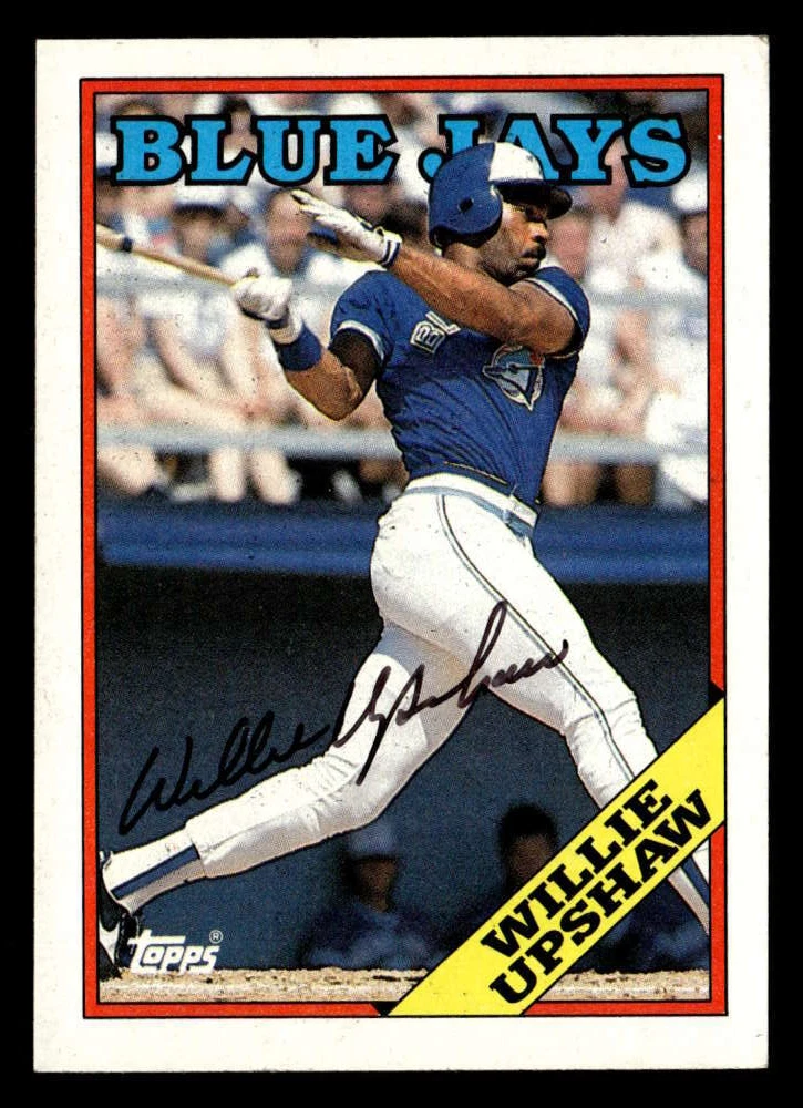 1988 Topps Willie Upshaw #505 Toronto Blue Jays   Signed/Auto SX1200