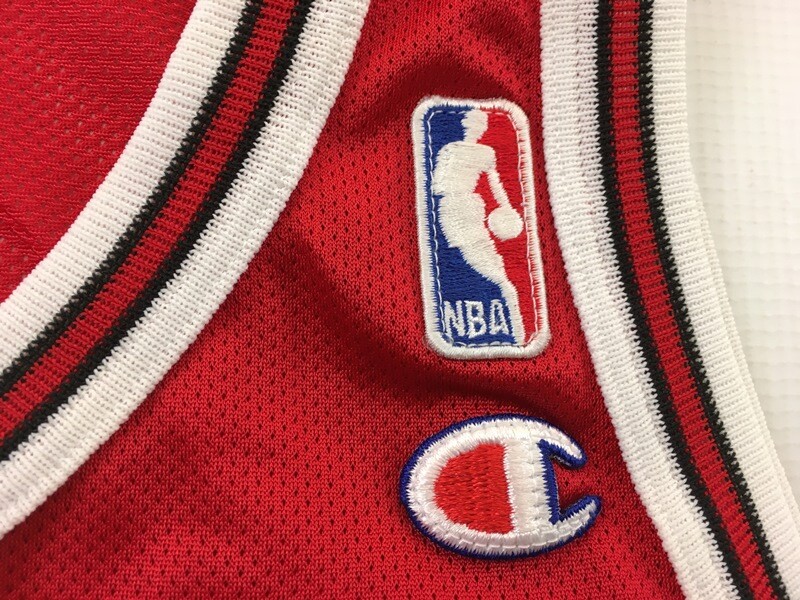 Chicago Bulls 1990s 23 Michael Jordan basketball red shirt jersey NBA