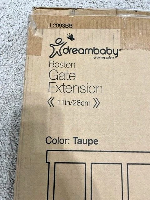 Dreambaby BOSTON Extensión de puerta de seguridad para bebé perro - TAUPE 5,5 PULGADAS #L2093BB Foto 4 de 4