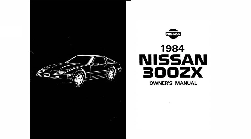 1984 Nissan 300ZX Owners Manual User Guide
