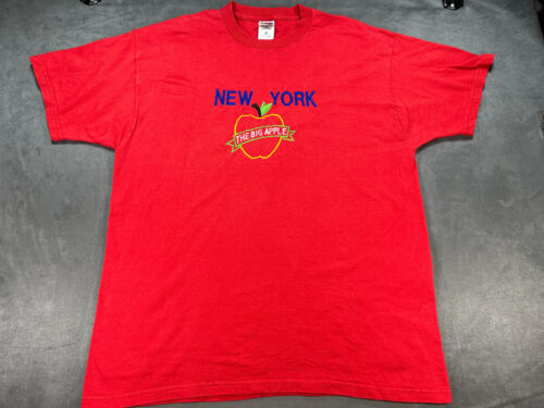 Vintage Red FOTL XL NYNY NYC New York The Big App… - image 1