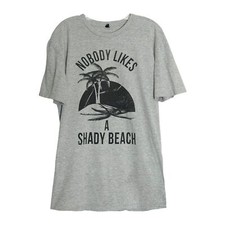 Anvil Heather Gray Funny Shady Beach Graphic ...