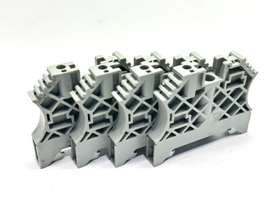 Allen Bradley 1492-EAJ35 Terminal Block End Anchor Light Grey LOT OF 4
