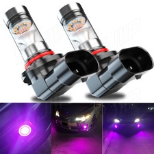 Pair 9005 Led Headlight Bulbs High Low Beam Kit Purple Super Lamps