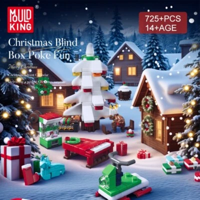 Mould King 10165 Adventskalender Weihnachten Bausatz Klemmbausteine Spielzeug