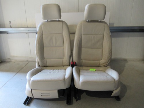 VW Tiguan I 1 5N Beige Leder Sitze Sitz Fahrersitz Beifahrersitz Rücksitze