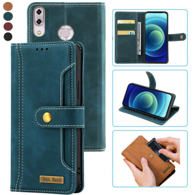 For Zenfone 5z ZS620K Notebook Style Card Case,Leather Magnetic Flip Phone Case