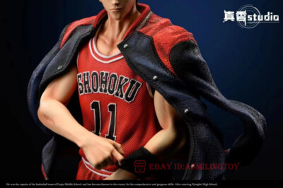 ZX Studio Slam Dunk Rukawa Kaede 1/4 Scale Resin Statue Model New ZX Studio Slam Dunk Rukawa Kaede 1/4 Scale Resin Statue Model New