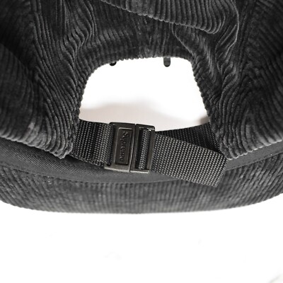 NEW Supreme Black Faded Corduroy Box Logo Camp Cap Hat SS25 Men's