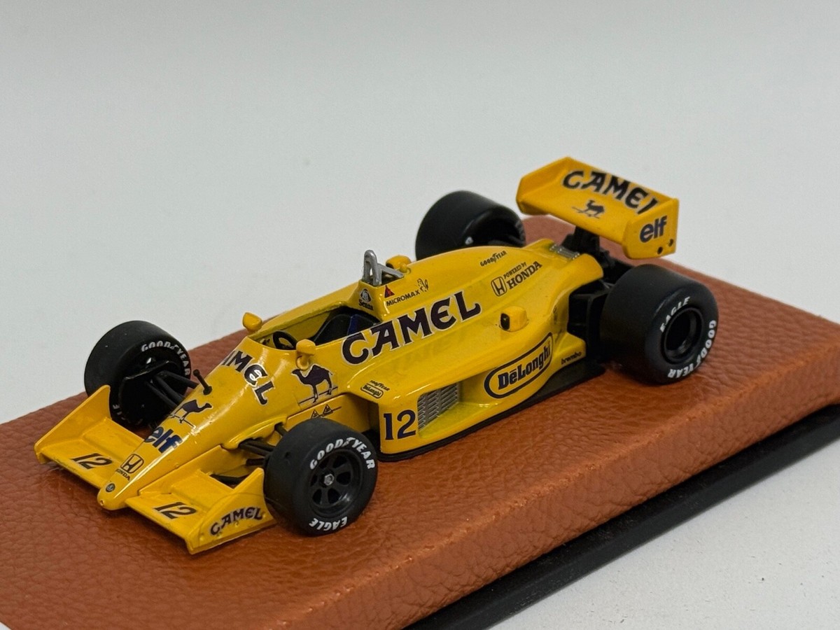 1/43 Lotus 100T from 1988 F1 Season Nelson Piquet Leather base