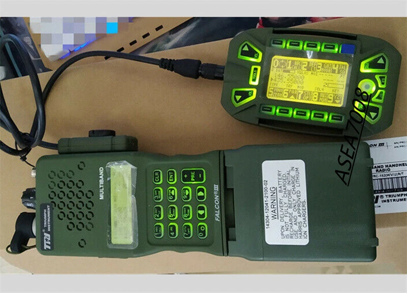 TRI AN/PRC-152 15W Aluminum RADIO & KDU Keypad Display Unit Set 
