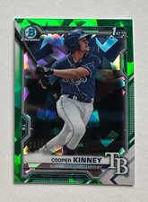 2021 Bowman Chrome Sapphire Green Refractors #BDC127 Cooper Kinney /50 RC#X4309