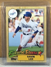 2020 TOPPS THROWBACK THURSDAY #165 GAVIN LUX LA DODGERS RC 1987 Print Run 2600