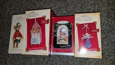 4 Hallmark Keepsake Retired Holiday Christmas Ornaments Teddy Bear Angel