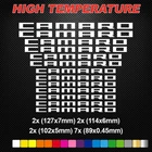 FITS CAMARO HI-TEMP PREMIUM BRAKE CALIPER DECALS STICKERS CAST VINYL