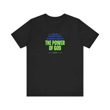 POWER of God 1 cor.2:5 Unisex Jersey Short Sleeve Tee