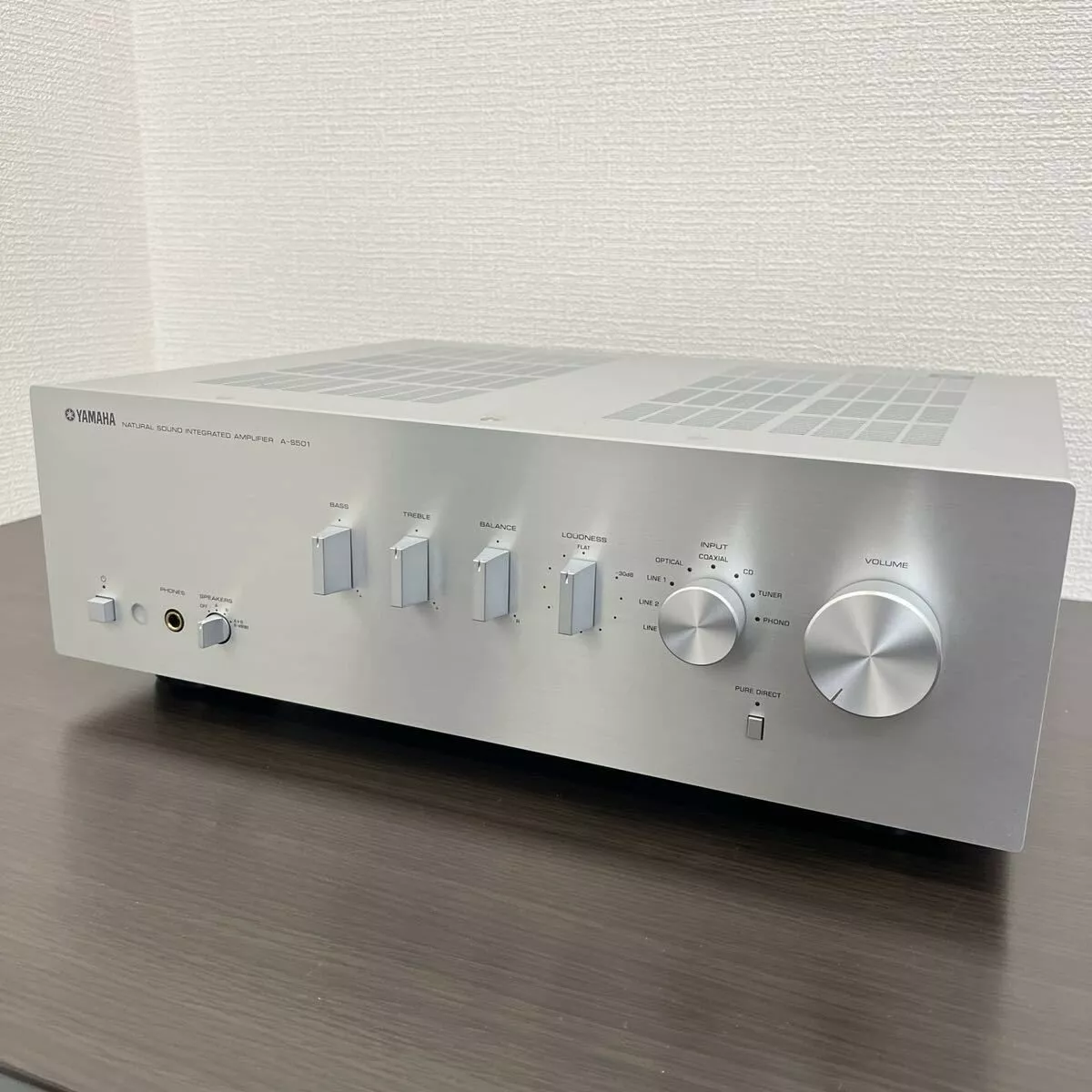 Yamaha A-S501 Natural Sound Integrated Stereo Amplifier Silver