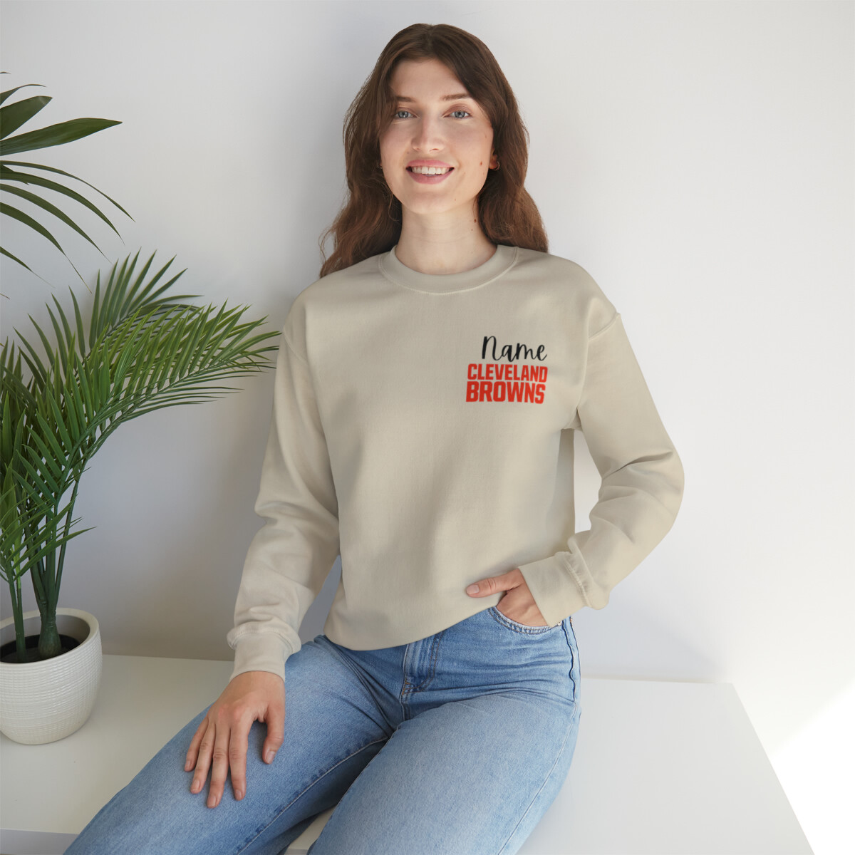 Personalized Cleveland Browns Sweatshirt Women, Sizes S-5XL Fan Gear, Game  Day | eBay