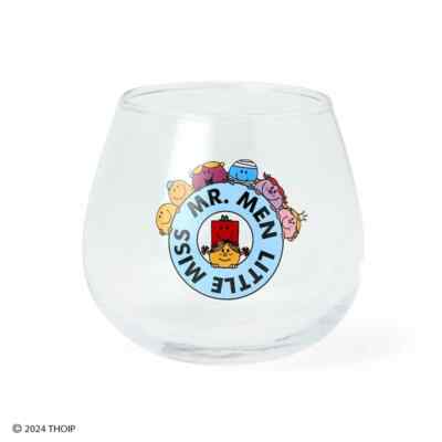 Sanrio MR. MEN LITTLE MISS Swinging Glasses ''Group'' 300ml Japan Limited Original