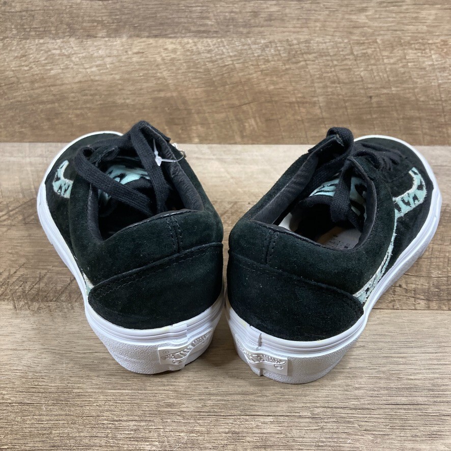 VANS Vault Old Skool Velvet Animal Mint Leopard Black Suede  display picture 3