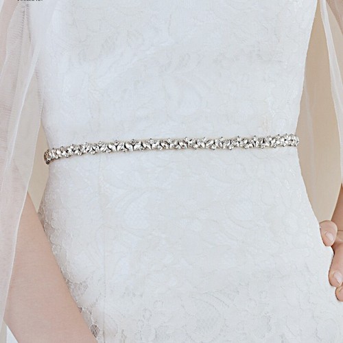 Thin Crystal Wedding Belt Rhinestone 