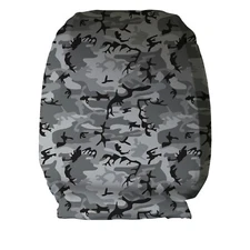 Grey Camouflage Design Car Seat Head Rest Covers Pack Of Two Accessory Gift