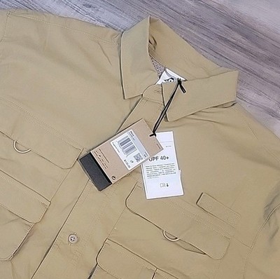 Nike ACG Orb Weaver Dri-Fit ADV UV Button-Up Shirt Beige Mens XS HJ2465-297 NEW