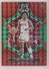 2023 Panini Mosaic Rookies Choice Red & Green Prizm Amen Thompson #230 Rookie RC