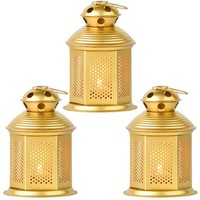 3Er Set Vintage Laterne Teelichthalter Windlicht Kerzenhalter Gartenlaterne Deko
