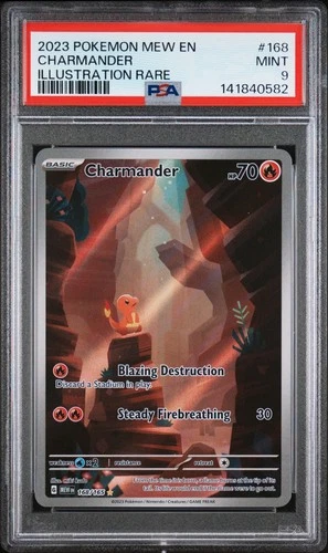 Charmander 168/165 PSA 9 151 Illustration Rare IR Pokemon Card Game