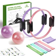 Pilates Ring and Ball Set with Resistance Bands - Pilates Equipment for Home ...
