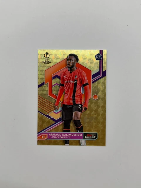 2022-23 Topps Finest UEFA Arnaud Kalimuendo RC Rookie Superfractors 1/1 #104
