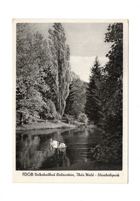 Ansichtskarte FDGB-Volksheilbad Bad Liebenstein / DDR / Elisabethpark