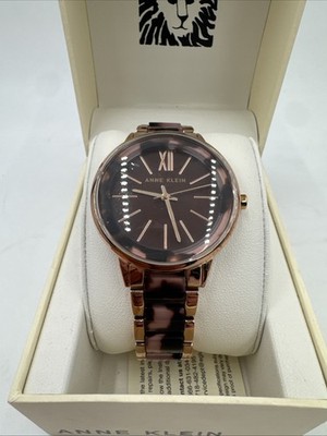New Anne Klein AK1412 y121e Women's Fashion Watch Gold Case, Pink, 37mm Case
