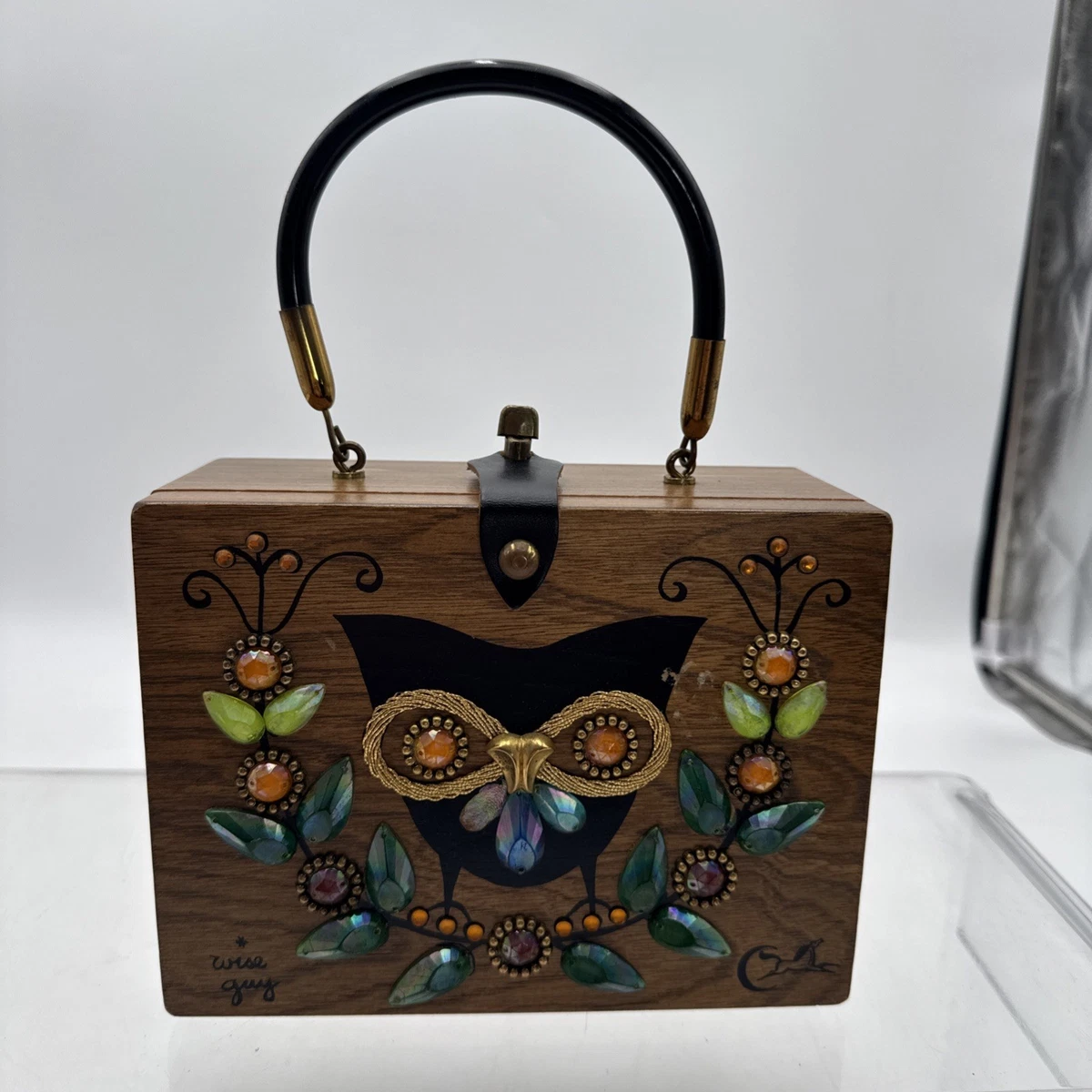 vintage wooden box purse products for sale | eBay