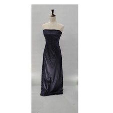 Vtg Rampage Prom Dress Size 7 Juniors Black Blue Beaded Strapless Fairy Goth Y2K